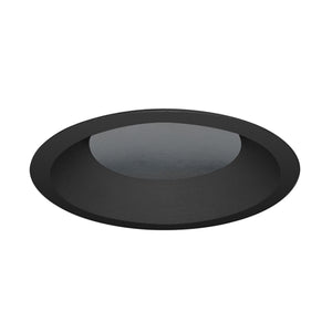 Juno Aculux Recessed Lighting 5302BHZ-BL-SF (4DBV BD BLSF WET) 4 inch LED Lensed Bevel Trim, Self Flanged, Black Finish
