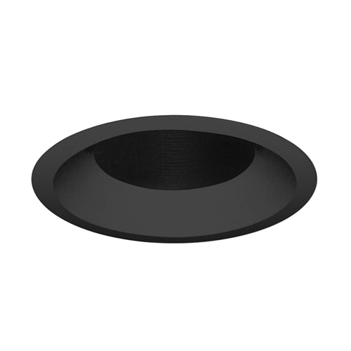 Juno Aculux Recessed Lighting 5307BHZ-BL-SF (4DBV BD BLSF) 4 inch LED Bevel Trim, Self Flanged, Black Finish