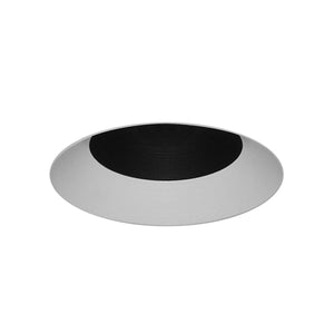 Juno Aculux Recessed Lighting 5307BHZ-WH-FM (4DBV BD WHFM) 4 inch LED Bevel Trim, Flush Mount, White Finish