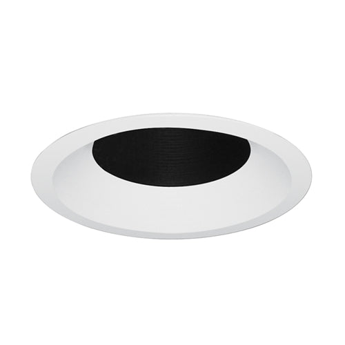 Juno Aculux Recessed Lighting 5307BHZ-WH-SF (4DBV BD WHSF) 4 inch LED Bevel Trim, Self Flanged, White Finish