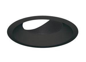 Juno Aculux Recessed Lighting 5308BHZ-BL-SF (4ABV BD BLSF) 4 inch LED Adjustable Bevel Trim, Self Flanged, Black Finish