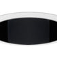Juno Aculux Recessed Lighting 727B-WH 7" Line Voltage Deep Downlight Cone, Black Alzak Reflector, White Trim