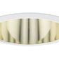 Juno Aculux Recessed Lighting 727G-WH 7" Line Voltage Deep Downlight Cone, Gold Alzak Reflector, White Trim