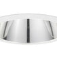 Juno Aculux Recessed Lighting 738G-WH 7" Line Voltage Adjustable Angle Cut Cone, Gold Alzak Reflector, White Trim