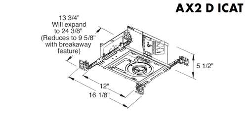 Juno Aculux AX2 D 12LM 30K 80CRI 45D ZT MVOLT CP ICAT Recessed Lighting 2 inch LED New Construction IC Housing 1200 Lumens, 3000K Color Temperature, 80 CRI, Wide Flood Beam, 120-277V 0-10V Dimmable Light
