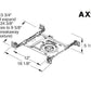 Juno Aculux AX2 D 12LM 30K 80CRI 35D ZT MVOLT Recessed Lighting 2 inch LED New Construction Standard Housing 1000 Lumens, 3000K Color Temperature, 80 CRI, Flood Beam, 120-277V 0-10V Dimmable Light