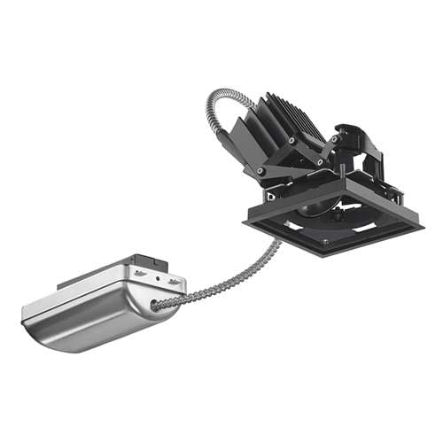 Juno Aculux AX2SQ AR 08LM 35K 80CRI 24D ZT MVOLT Recessed Lighting 2 inch LED Remodel Standard Square Adjustable Housing 700 Lumens, 3500K Color Temperature, 80 CRI, Narrow Flood Beam, 120-277V 0-10V Dimmable Light