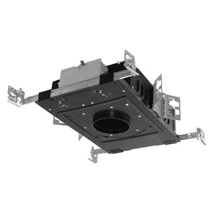 Juno Aculux AX3 LPA 15LM 27K 80CRI 35D EZB MVOLT ICAT Recessed Lighting 3 inch Low Profile IC LED New Construction Adjustable Housing, 1500 Lumens, 2700K Color Temperature, 80 CRI, 35 Degree Flood, eldoLED 0-10V, 