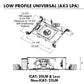 Juno Aculux AX3 LPA 20LM 27K 90CRI 35D EZB MVOLT Recessed Lighting 3 inch Low Profile non IC LED New Construction Adjustable Housing, 2000 Lumens, 2700K Color Temperature, 90 CRI, 35 Degree Flood, eldoLED 0-10V, 