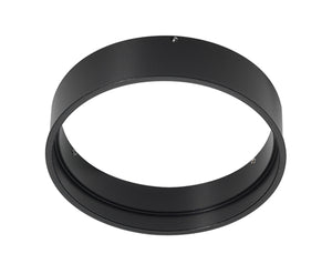 Juno Aculux Recessed Lighting FMA4-SC125-BL 3-1/4" Round Flush Mount Adapter for 7/8" to 1-1/4" Thick Ceiling Ceilings, Black Finish