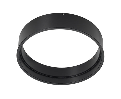 Juno Aculux Recessed Lighting FMA4-SC163-BL 3-1/4" Round Flush Mount Adapter for 1-1/4" to 1-5/8"  Thick Ceiling Ceilings, Black Finish