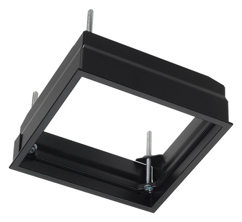 Juno Aculux Recessed Lighting FMASQ4-SC175-BL 3 1/4" Square Flush Mount Adapter for 1-3/8" to 1-3/4" Thick Ceiling Black Finish