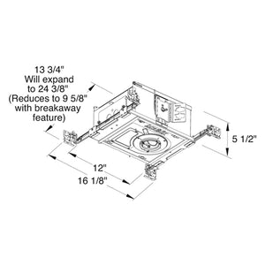 Juno Aculux Recessed Lighting IC207LD-827-W-U 2 inch LED New Construction IC Housing 800 Lumens, 2700K Color Temperature, 80 CRI, Wide Flood Beam, 120-277V 0-10V Dimmable Light