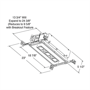 Juno Aculux Recessed Lighting IC207LSQ3A-840-S-1 2 inch 3 Heads LED New Construction IC Square Adjustable Housing 800 Lumens, 4000K Color Temperature, 80 CRI, Spot Beam, 120V Dimmable Light