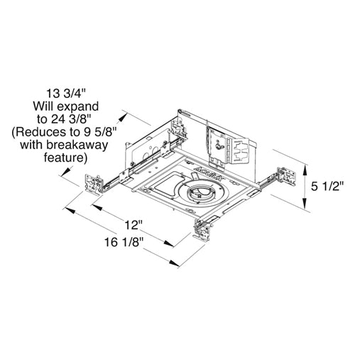 Juno Aculux Recessed Lighting IC210LD-927-F-U 2 inch LED New Construction IC Housing 1200 Lumens, 2700K Color Temperature, 90 CRI, Flood Beam, 120-277V 0-10V Dimmable Light