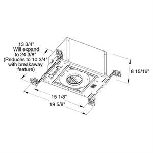 Juno Aculux Recessed Lighting IC410T-W-V-U 3-1/4 inch LED New Construction IC Adjustable Housing 1000 Lumens, Black Body Dimming and Tunable White, 4350K-2000K Color Temperature, Very Narrow Flood Beam, 0-10V Dimming, 120-277V