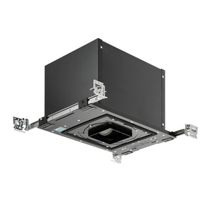 Juno Aculux Recessed Lighting IC420LSQ-930-W-1 3-1/4 inch LED New Construction Adjustable IC Square Housing, 2000 Lumens, 3000K Color Temperature, 90 CRI, Wide Flood Beam, 120V, Forward & Reverse Phase Dimming, 5%
