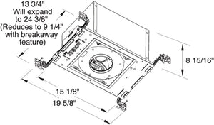 Juno Aculux Recessed Lighting IC49L-840-S-D 3-1/4 inch LED New Construction IC Housing 1000 Lumens, 4000K Color Temperature, 85 CRI, Spot Beam, 120V Lutron Hi-Lume 2-wire Dimmable Light