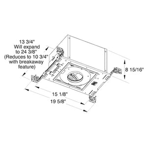 Juno Aculux Recessed Lighting IC49T-W-N-U 3-1/4 inch LED New Construction IC Housing 1000 Lumens, Black Body Dimming and Tunable White, 4350K-2000K Narrow Flood Beam, 120-277V 0-10V Dimmable Light