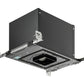 Juno Aculux Recessed Lighting IC49TSQ-W-N-U 3-1/4 inch LED New Construction IC Square Housing 1000 Lumens, Black Body Dimming and Tunable White, 4350K-2000K Narrow Flood Beam, 120-277V 0-10V Dimmable Light