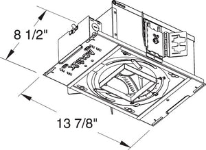 Juno Aculux IC943LSQ-827-S-1  Recessed Lighting 3-1/4 inch LED New Construction IC Square Housing 700 lumens, 2700K Color Temp, 85 CRI, Spot Beam, 120V Dimmable Light