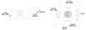 Juno LRM4 13LM 35K 277 G4 90CRI EZB Indy 4" Round Remodel Housing, 1300 Lumens, 3500K Color Temperature, 277V, Generation 4, 90 CRI, eldoLED 0-10V SOLOdrive Logarithmic Dimming to 