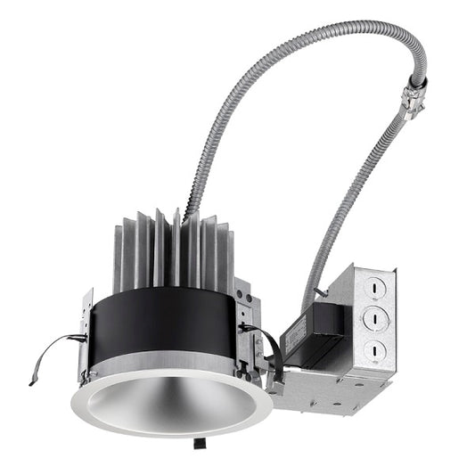 Juno LRM6 15LM 40K MVOLT G4 80CRI ZT Indy 6" L-Series Round Remodel Housing, 1500 Lumens, 4000K Color Temperature, 120-277V, Generation 4, 80 CRI, 0-10V Dimming to 10% Min
