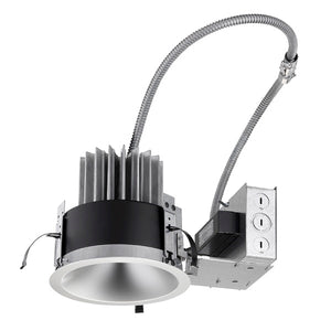 Juno LRM6 15LM 40K MVOLT G4 90CRI EZ10 Indy 6" L-Series Round Remodel Housing, 1500 Lumens, 4000K Color Temperature, 120-277V, Generation 4, 90 CRI, eldoLED 0-10V ECOdrive, Linear Dimming to 10% Min