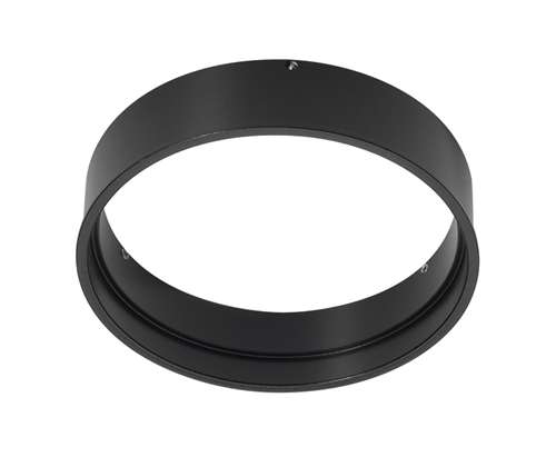 Juno Aculux SFM3/125B Recessed Lighting 3-1/4" Round Flush Mount Adapter for 7/8" to 1-1/4" Thick Ceiling Ceilings, Black Finish