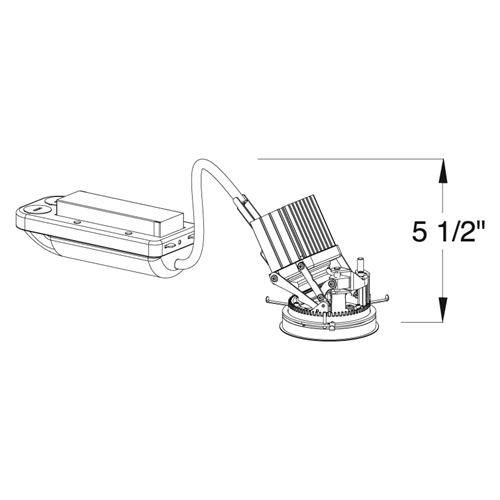 Juno Aculux Recessed Lighting TC210LAR-827-W-1 2 inch LED Remodel Standard Adjustable Housing 1000 Lumens, 2700K Color Temperature, 80 CRI, Wide Flood Beam, 120V Dimmable Light