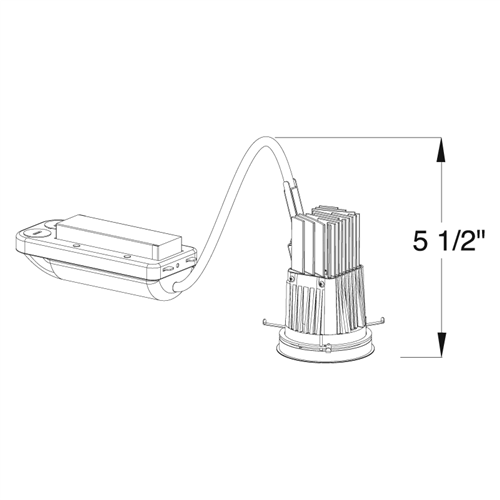Juno Aculux Recessed Lighting TC210LDR-930-S-U 2 inch LED Remodel Standard Housing 1000 Lumens, 3000K Color Temperature, 90 CRI, Spot Beam, 120-277V 0-10V Dimmable Light