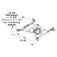 Juno Aculux Recessed Lighting TC210LSQD-827-F-1 2 inch LED New Construction Standard Square Housing 1000 Lumens, 2700K Color Temperature, 80 CRI, Flood Beam, 120V Dimmable Light