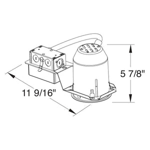 Juno Aculux TC412LR-830-F-U  Recessed Lighting  3-1/4 inch LED Remodel Adjustable Non-IC Housing, 1200 Lumens, 3000K Color Temp, 80 CRI, Flood Beam, 120-277V, 0-10V Dimming, 10%