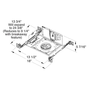 Juno Aculux TC420L-830-F-U  Recessed Lighting  3-1/4 inch LED New Construction Adjustable Non-IC Housing, 2000 Lumens, 3000K Color Temp, 80 CRI, Flood Beam, 120-277V, 0-10V Dimming, 10%