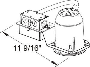 Juno Aculux TC43LR-840-N-1  Recessed Lighting 3-1/4 inch LED Remodel Standard Housing 700 lumens, 4000K Color Temp, 85 CRI, Narrow Flood Beam, 120V Dimmable Light 