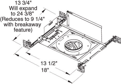 Juno Aculux TC49L-830-F-L  Recessed Lighting 3-1/4 inch LED New Construction Standard Housing 1000 Lumens, 3000K Color Temp, 85 CRI, Flood Beam, 120-277V Lutron Hi-Lume 3-wire Dimmable Light