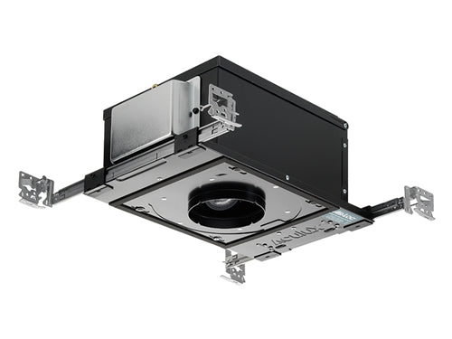 Juno Aculux TC49T-W-N-U2  Recessed Lighting 3-1/4 inch LED New Construction Standard Housing 1000 Lumens, Black Body Dimming and Tunable White, 4350K-2000K Narrow Flood Beam, 277V 0-10V Dimmable Light