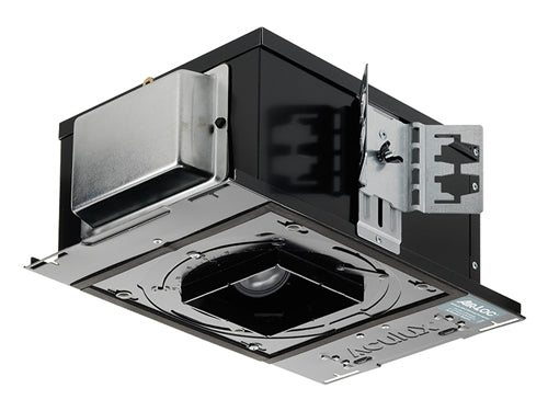 Juno Aculux Recessed Lighting TC949TSQ-W-F-U1  3-1/4 inch LED New Construction Standard Housing 1000 Lumens, Black Body Dimming and Tunable White, 4350K-2000K Flood Beam, 120V 0-10V Dimmable Light