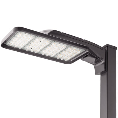 Lithonia KAX2 LED P1 40K R4 347 SPA DNATXD Area Light 200W P1 Performance Package, 4000K Color, Type 4 Distribution, 347V, Square Pole Mounting, Textured Natural Aluminum