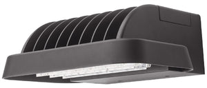 Lithonia KAXW LED P3 40K R4 120 PER7 DDBXD 79W Outdoor LED Wallpack, P3 Performance Package, 4000K Color Temperature, Type 4 Distribution, 120-277V, with Seven-wire receptacle only, Dark Bronze Finish