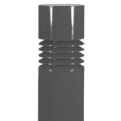 Lithonia KBR8 26TRT LV MVOLT DSS LPI 8" Round Architectural Bollard, 26W Compact Fluorescent, Louver Reflector, 120-277V, Sandstone Finish, Lamp Included