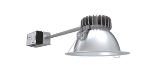 Lithonia LBR6 ALO4 SWW1 AR LSS WD MVOLT UGZ1 6 inch Round Retrofit Downlight, 4000/4500/5000 Adjustable Lumen Output, 3000K-3500K-4000K-5000K, Clear Reflector Color, Semi-Specular Reflector, Wide Distribution, 120-277V, Universal Dimming to 1% 0-10V