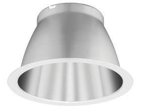 Lithonia LW6AR TRW LD TRIM 6 Inch Round Clear Wallwash Trim, White Reflector Flange, Matte Diffuse Finish