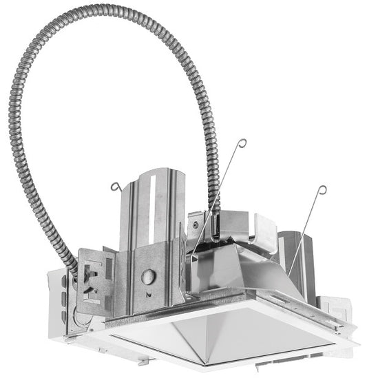 Lithonia LDN6SQ 35/20 MVOLT GZ1 HSG 6" Square Open LED Non-IC and New Construction Downlight, 3500K, 2000 Lumens, 120-277V, Dims to 1%