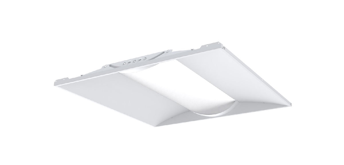 Lithonia STAK 2X2 4000LM 80CRI 35K COL MIN10 ZT MVOLT 2'x2' LED Center Element Lay-In 4000 Lumens, 80 CRI, 3500K Color Temperature, Curved Opal Lens, Dims to 10%, 0-10V Dimming, 120-277V