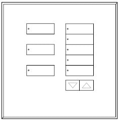Lutron LFGI-8BRL-F-CWH Architectural International Frameless Style seeTouch Glass 55 Wallplate in Clear Glass with White Paint