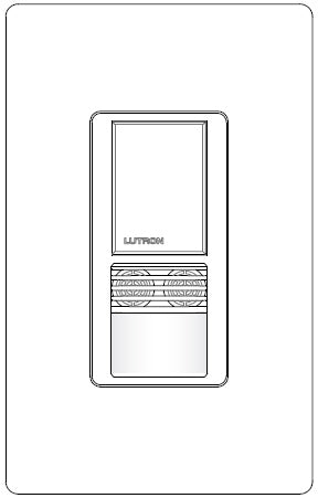 Lutron MS-A102-MS Maestro Dual Technology ultrasonic and Passive infrared Occupancy sensor for Single Circuit in Mocha Stone