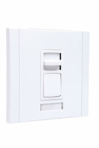 Wattstopper CD2003PW Titan 2000W Incandescent Single Pole/ 3-Way, Slide-to-Off Dimmer with Preset, Wide,  White