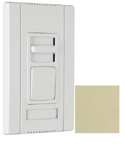 Wattstopper CD4FBL3PI Titan LED 4 Wire Single Pole/3-Way 0-10V Preset Dimmer with Integrated Power Pack, Ivory