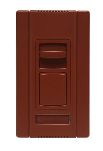 Wattstopper CD703PRED Titan 700W Incandescent Single Pole/ 3-Way, Slide-to-Off Dimmer with Preset, Narrow, Red